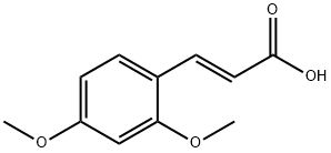 反-2,4-二甲氧基肉桂酸 結構式