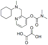 [2-[(cyclohexyl-methyl-amino)methyl]pyridin-3-yl] N,N-dimethylcarbamat e, oxalic acid Struktur