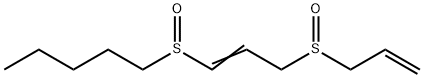 1-[(E)-3-prop-2-enylsulfinylprop-1-enyl]sulfinylpentane Struktur