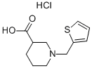 1-THIOPHEN-2-YLMETHYL-PIPERIDINE-3-CARBOXYLIC ACID HYDROCHLORIDE Struktur