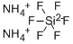 Ammonium hexafluorosilicate Struktur