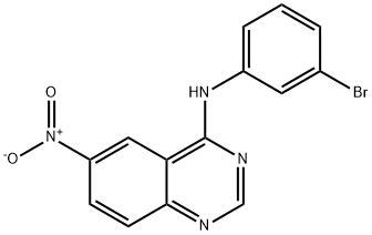 (3-BROMOPHENYL)-(6-NITROQUINAZOLIN-4-YL)AMINE Struktur