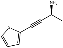 3-Butyn-2-amine, 4-(2-thienyl)-, (S)- (9CI) Struktur