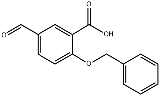 2-(Benzyloxy)-5-forMylbenzoic acid Struktur