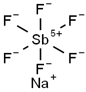 Sodium hexafluoroantimonate Struktur