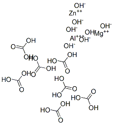 Aluminum magnesium zinc carbonate hydroxide Struktur