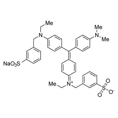 [4-[[4-(Dimethylamino)phenyl][4-[ethyl(3-sulfonatobenzyl)amino]phenyl]methylen]cyclohexa-2,5-dien-1-yliden](ethyl)(3-sulfonatobenzyl)ammonium, Natriumsalz