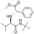 Benzeneacetic acid, alpha-[[1-[[(1,1-dimethylethyl)amino]carbonyl]-2-methylpropyl]amino]-, methyl ester, [S-(R*,S*)]- (9CI) Struktur