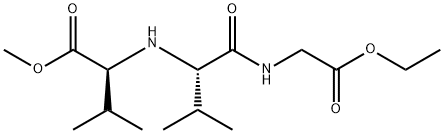 Glycine, N-[N-[1-(methoxycarbonyl)-2-methylpropyl]-L-valyl]-, ethyl ester, (S)- (9CI) Struktur