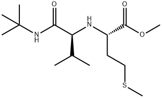 L-Methionine, N-[1-[[(1,1-dimethylethyl)amino]carbonyl]-2-methylpropyl]-, methyl ester, (S)- (9CI) Struktur