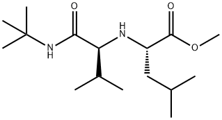 L-Leucine, N-[1-[[(1,1-dimethylethyl)amino]carbonyl]-2-methylpropyl]-, methyl ester, (S)- (9CI) Struktur