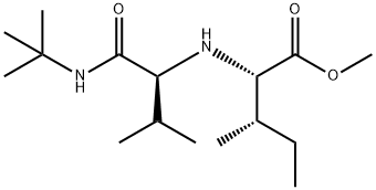 L-Isoleucine, N-[1-[[(1,1-dimethylethyl)amino]carbonyl]-2-methylpropyl]-, methyl ester, (S)- (9CI) Struktur