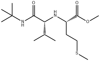 L-Methionine, N-[1-[[(1,1-dimethylethyl)amino]carbonyl]-2-methylpropyl]-, methyl ester, (R)- (9CI) Struktur