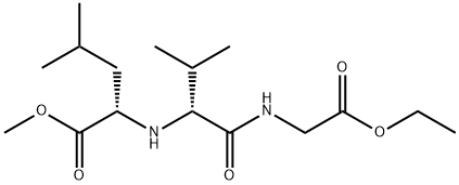 Glycine, N-[N-[1-(methoxycarbonyl)-3-methylbutyl]-D-valyl]-, ethyl ester, (S)- (9CI) Struktur