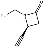 2-Azetidinone, 4-ethynyl-1-(hydroxymethyl)-, (S)- (9CI) Struktur