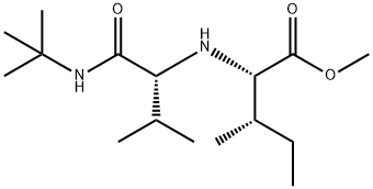 L-Isoleucine, N-[1-[[(1,1-dimethylethyl)amino]carbonyl]-2-methylpropyl]-, methyl ester, (R)- (9CI) Struktur