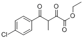 ETHYL 4-(4-CHLOROPHENYL)-3-METHYL-2,4-DIOXO-BUTYRATE Struktur