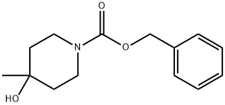 4-Hydroxy-4-methylpiperidine-1-carboxylic acid benzyl ester Struktur