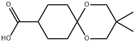 1,5-Dioxaspiro[5.5]undecane-9-carboxylic acid, 3,3-diMethyl- Struktur