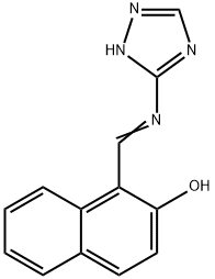 1-[(E)-(1H-1,2,4-Triazol-3-ylimino)methyl]-2-naphthol Struktur