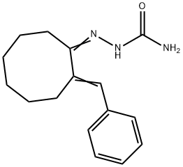 2-Benzylidenecyclooctanone semicarbazone Struktur