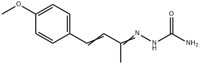 3-Buten-2-one, 4-(p-methoxyphenyl)-, semicarbazone Struktur