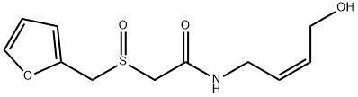 2-((FURAN-2-YL)METHYLSULFINYL)-N-((Z)-4-HYDROXYBUT-2-ENYL)ACETAMIDE Struktur