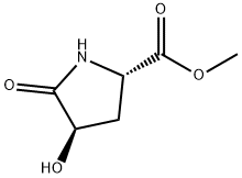 L-Proline, (4R)-4-hydroxy-5-oxo-, methyl ester (9CI) Struktur