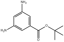 Benzoic acid, 3,5-diamino-, 1,1-dimethylethyl ester (9CI) Struktur