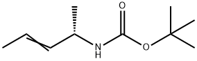 Carbamic acid, (1-methyl-2-butenyl)-, 1,1-dimethylethyl ester, (S)- (9CI) Struktur