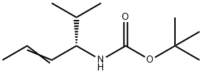 Carbamic acid, [1-(1-methylethyl)-2-butenyl]-, 1,1-dimethylethyl ester, (S)- Struktur