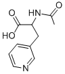 2-ACETYLAMINO-3-PYRIDIN-3-YL-PROPIONIC ACID Struktur