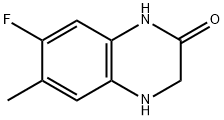 2(1H)-Quinoxalinone,7-fluoro-3,4-dihydro-6-methyl-(9CI) Struktur