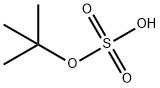 Sulfuric acid hydrogen tert-butyl ester Struktur