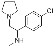 [1-(4-CHLORO-PHENYL)-2-PYRROLIDIN-1-YL-ETHYL]-METHYL-AMINE
 Struktur