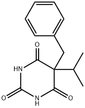 5-(1-メチルエチル)-5-(フェニルメチル)バルビツル酸 化學構造式