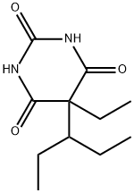 5-Ethyl-5-(1-ethylpropyl)barbituric acid Struktur