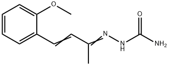 4-(o-Methoxyphenyl)-3-buten-2-one semicarbazone Struktur