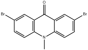 2,7-Dibromo-10-methylacridin-9(10H)-one Struktur