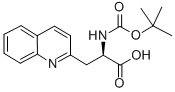 BOC-BETA-(2-QUINOLYL)-D-ALA-OH Struktur