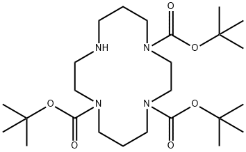 1,4,8-Tri-Boc-1,4,8,11-tetraazacyclotetradecane Struktur