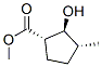 Cyclopentanecarboxylic acid, 2-hydroxy-3-methyl-, methyl ester, (1alpha,2beta,3alpha)- Struktur