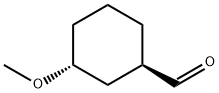 Cyclohexanecarboxaldehyde, 3-methoxy-, trans- (9CI) Struktur