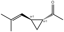 Ethanone, 1-[2-(2-methyl-1-propenyl)cyclopropyl]-, trans- (9CI) Struktur