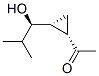 Ethanone, 1-[2-(1-hydroxy-2-methylpropyl)cyclopropyl]-, [1alpha,2beta(R*)]- (9CI) Struktur