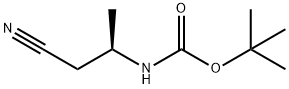 Carbamic acid, [(1R)-2-cyano-1-methylethyl]-, 1,1-dimethylethyl ester (9CI) Struktur