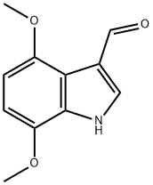 4,7-DIMETHOXY-1H-INDOLE-3-CARBALDEHYDE Struktur