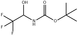 TERT-BUTYL N-(1-HYDROXY-2,2,2-TRIFLUOROETHYL)CARBAMATE Struktur