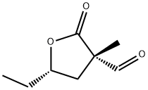 3-Furancarboxaldehyde, 5-ethyltetrahydro-3-methyl-2-oxo-, cis- (9CI) Struktur