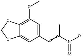 4-methoxy-6-(2-nitro-1-propenyl)-1,3-benzodioxole  Struktur